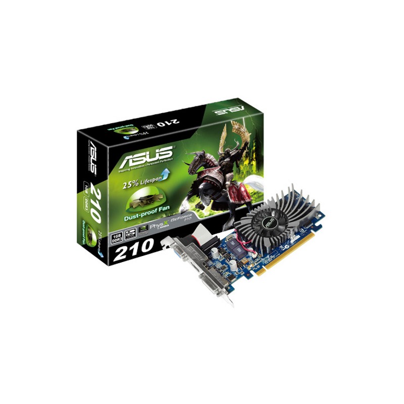 Placa Video ASUS GeForce 210 1GB DDR3 64 Bit Low Profile PC Garage