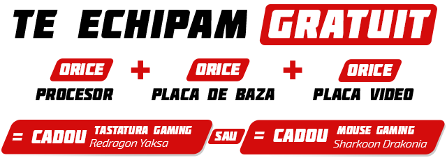 Orice Procesor + Orice Placa de baza + Orice Placa video egal Periferice cadou