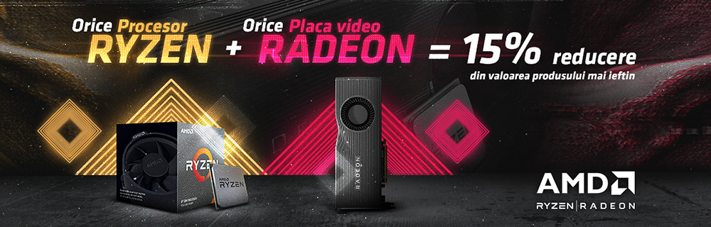 Orice procesor AMD + placa video RADEON = 15% Reducere