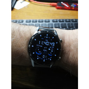 Cea mai complexă „față” a ceasului, DigitalLightBlue