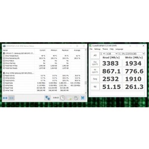 Rezultate benchmark CrystalDiskMark pentru Samsung 960 Evo 1 TB