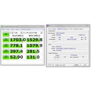 test cu CrystalDiskMark pt Plextor M9PeY 512GB