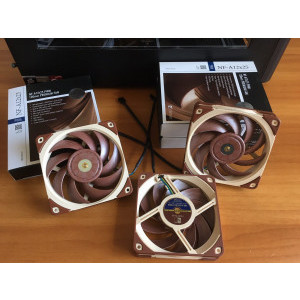 ventilatoarele noctua pe AiO 360mm si EVGA 1080 Ti Hybrid