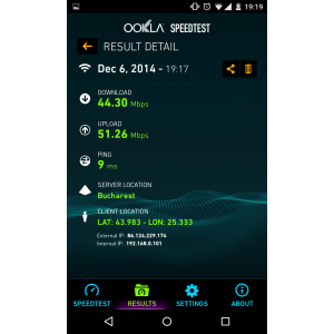 Vitezele de pe un Nexus 4 de langa router.