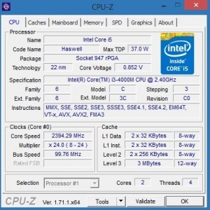 Procesor core i3-4000m