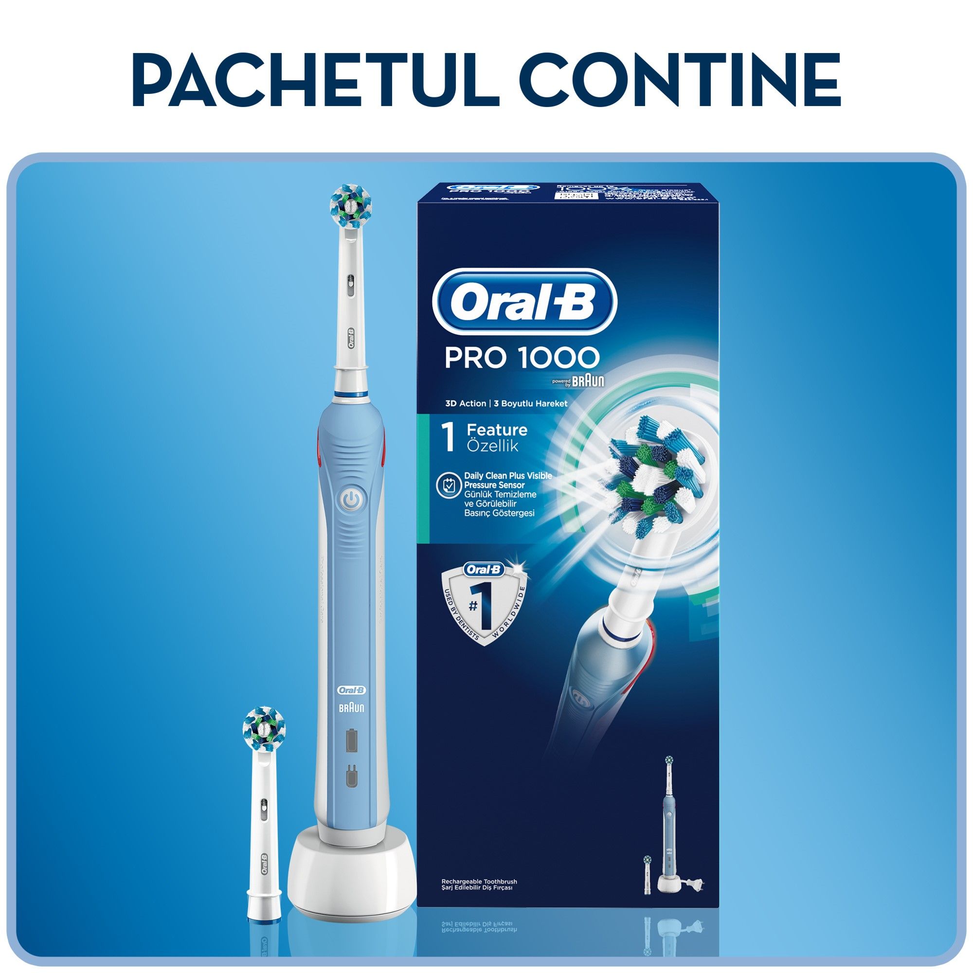 Oral-B Periuta De Dinti Electrica Oral-B PRO 1000 - PC Garage