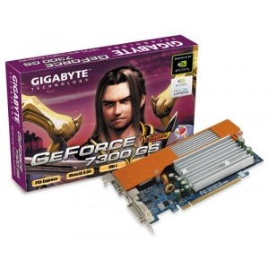 GIGABYTE GeForce 7300GS Turbo Cache 128MB DDR2 Onboard 256MB Maxim 64-bit