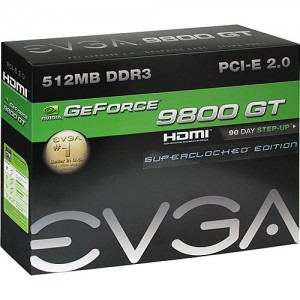EVGA e-GeForce 9800GT Super Clocked 512MB DDR3 256-bit