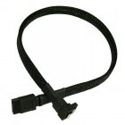 Nanoxia SATA-III Female - SATA-III Female, conector 90 grade, 0.3m, negru