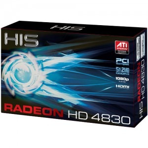 HIS ATI Radeon HD4830 512MB DDR3 256-bit