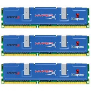 HyperX 3GB DDR3 2000MHz CL9 Triple Channel Kit NVIDIA SLI-Ready
