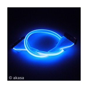 AKASA Cablu Floppy 45cm Blue UV