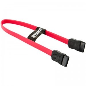4World SATA-II Female - SATA-II Female, 0.3m, rosu