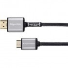 Cablu video Kruger&Matz HDMI Male - Mini HDMI Male, v1.4, 1.8m, negru