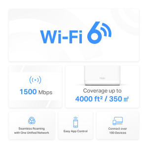 MERCUSYS Gigabit HALO H60X Dual-Band WiFi 6 2Buc