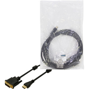 Logilink HDMI v1.4 Male - DVI-D Male, 3m, negru
