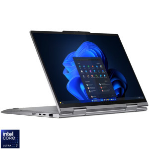 Laptop Lenovo 14 ThinkPad X1 2-in-1 Gen 9, 2.8K OLED 120Hz Touch, Procesor Intel® Core™ Ultra 7 155U (12M Cache, up to 4.80 GHz), 32GB LPDDR5X, 2TB SSD, Intel Graphics, Win 11 Pro, Grey