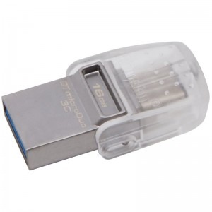 Kingston DataTraveler microDuo 3C 16GB USB 3.0 + USB Tip C