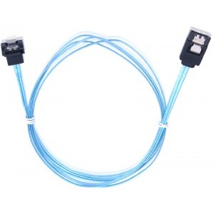 Orico SATA-III Female - SATA-III Female, conector 90 grade, 0.9m, albastru