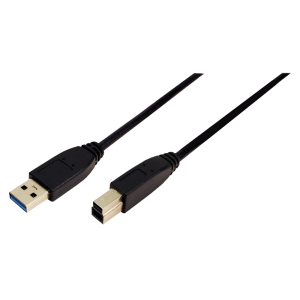 Cablu periferice Logilink USB 3.0 Tip A Male - Tip B Male, 1m, Negru