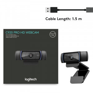 Logitech C920S Pro, FHD, USB, Black