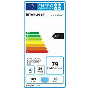Star-Light Smart TV 43DM6600 Seria DM6600 109cm negru Full HD