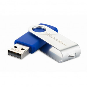 Exceleram P1 32GB USB 2.0 Blue/Silver