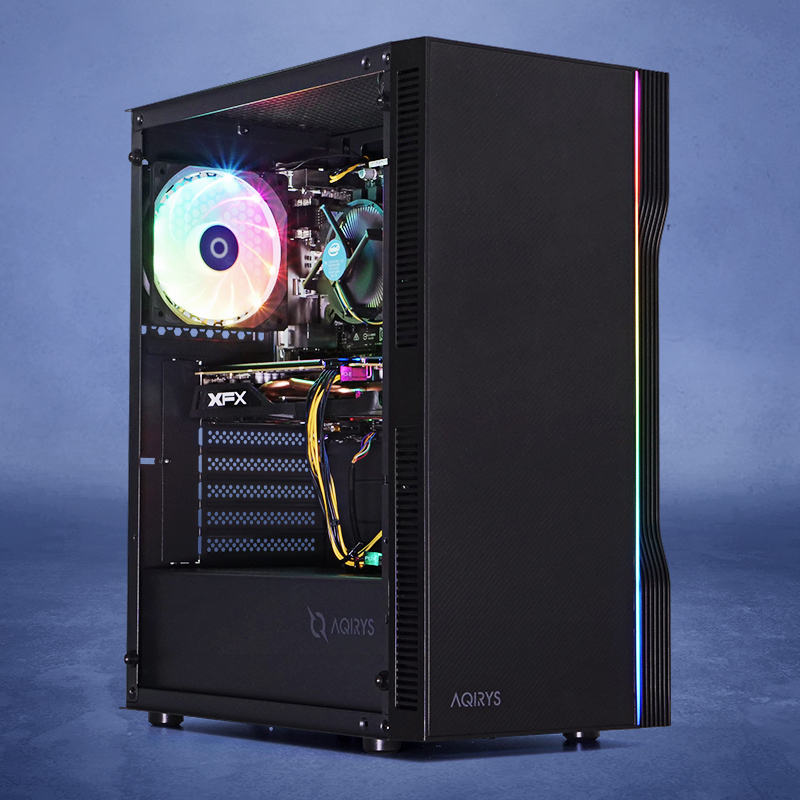 PC Gaming Rift, Intel i5-9400F 2.9GHz Coffee Lake, 8GB DDR4, 240GB SSD, RX 570 4GB GDDR5, Iluminare RGB