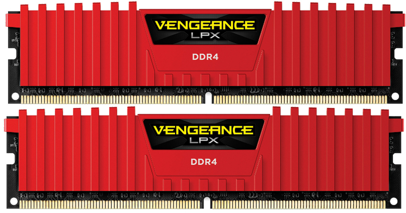 Memorie Corsair Vengeance LPX Red 16GB DDR4 2666MHz CL16 Dual Channel Kit