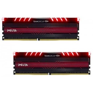 TeamGroup Delta Red LED 8GB DDR4 2400MHz CL15 Dual Channel Kit