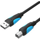 Cablu periferice Vention USB 2.0 Male tip A - USB 2.0 Male tip B, 10m, negru