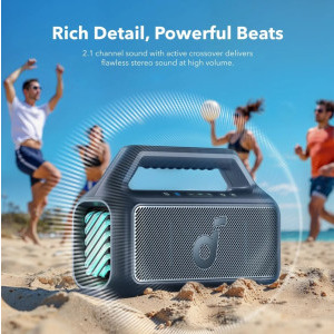 Anker Boxa portabila Boom 2, 80W, IPX7, Bluetooth, TWS, Blue