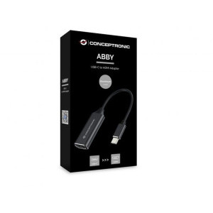 Conceptronic 1x USB-C Male - 1x HDMI Female, Negru