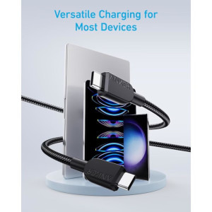 Anker 310, USB-C Male la USB-C Male, 0.9 m, PD 240W, Black