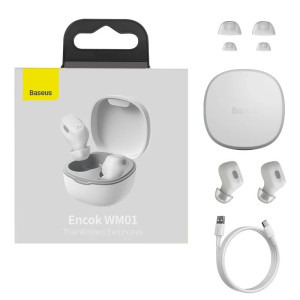 Baseus In-Ear, Encok WM01 White