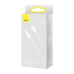 Baseus Dynamic, USB-C Male la Lightning Male, PD 20W, 2 m, White