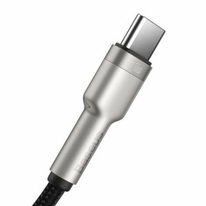 Baseus Cafule, USB Male la USB-C Male, 66W, 1 m, Black