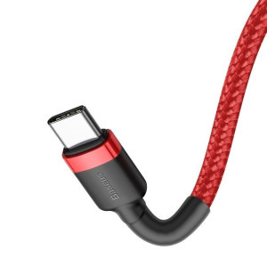 Baseus Cafule, USB-C Male la USB-C Male, 2 m, 60W, Red-Black