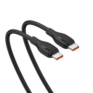 Baseus Pudding, USB-C Male la USB-C Male, 100W, 2 m, Black