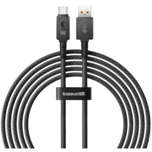 Cablu de date / adaptor Baseus Unbreakable, USB Male la USB-C Male, 100W, 2 m, Black