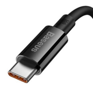 Baseus Superior, USB Male la USB-C Male, 100W, 1 m, Black