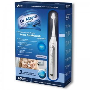 Dr. Mayer Periuta de dinti sonica GTS2060, 40000 Rpm, 3 moduri de periaj, 2 capete periaj incluse, incarcare inductiva