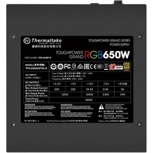 Thermaltake Toughpower Grand RGB, 80+ Gold, 650W