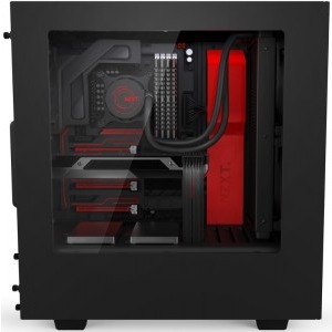 NZXT Source 340 Matte black-red