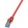 Cablu retea Logilink PrimeLine CAT6a Patch Cable S/FTP 10G 0.5m red