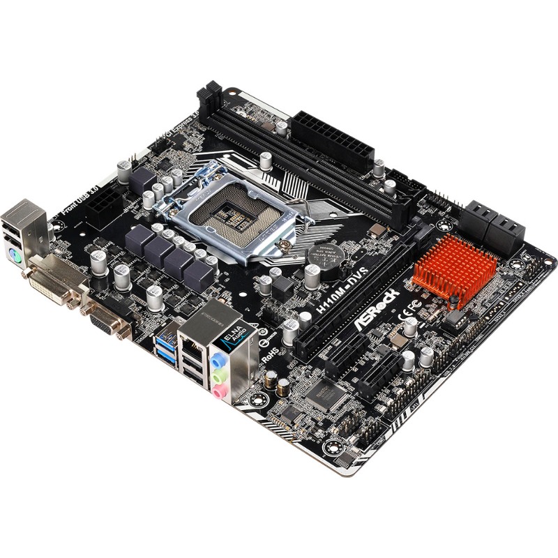 Asrock h110m dvs подключение