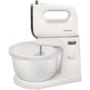 Philips Mixer cu bol, Viva Collection HR3745/00, 450W, 3L, Alb / Gri