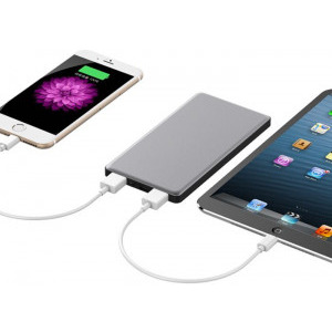 Hame P49C, 5000 mAh, 2x USB, 1x USB-C, 1x microUSB, cu tehnologia Quick Charge 3.0, Black - Grey