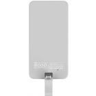 Baterie externa Hame P1-TY1, 8000 mAh, 1x UBS, 1x USB-C, 1x microUSB, White