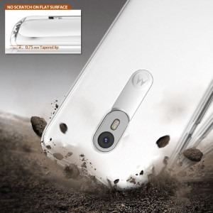 Ringke Protectie pentru spate Fusion Crystal pentru Motorola Moto G (3rd generation) + folie protectie Ringke